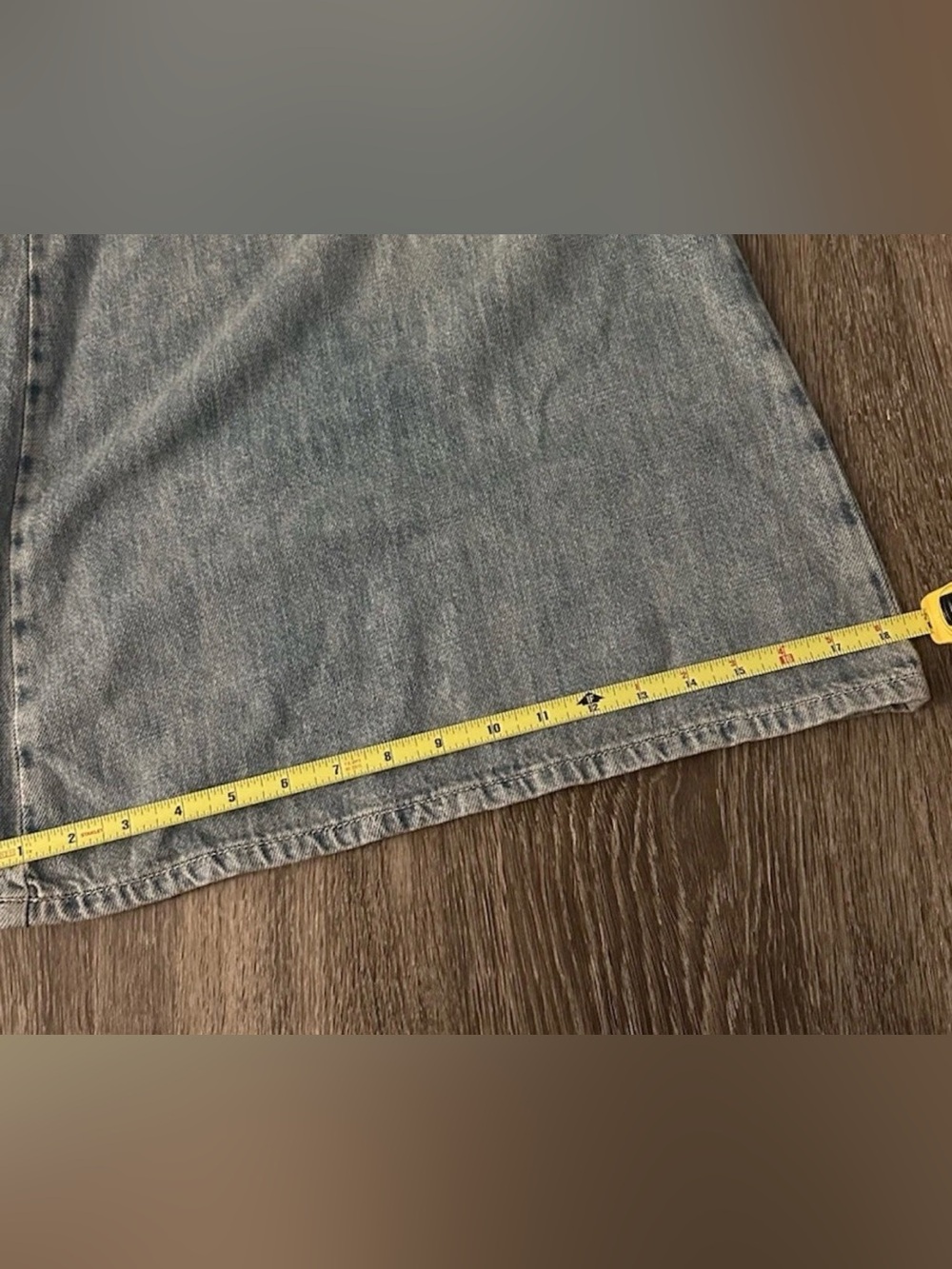 Free People We The Free Forager Super Wide Leg Jeans 32 Boho Barrel Cool Water - Picture 8 of 8